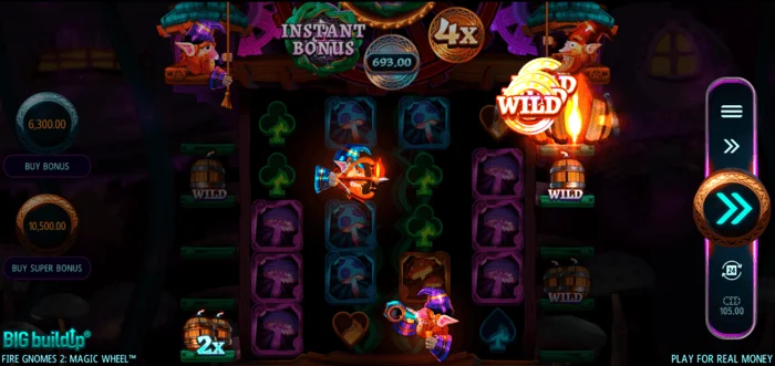 Fire Gnomes 2 Magic Wheel - πίνακας συμβόλων